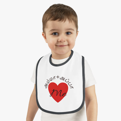 AMMA + APPA Love Me Baby Bib - Design with Bilingual Love Accent