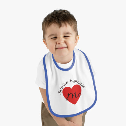 AMMA + APPA Love Me Baby Bib - Design with Bilingual Love Accent