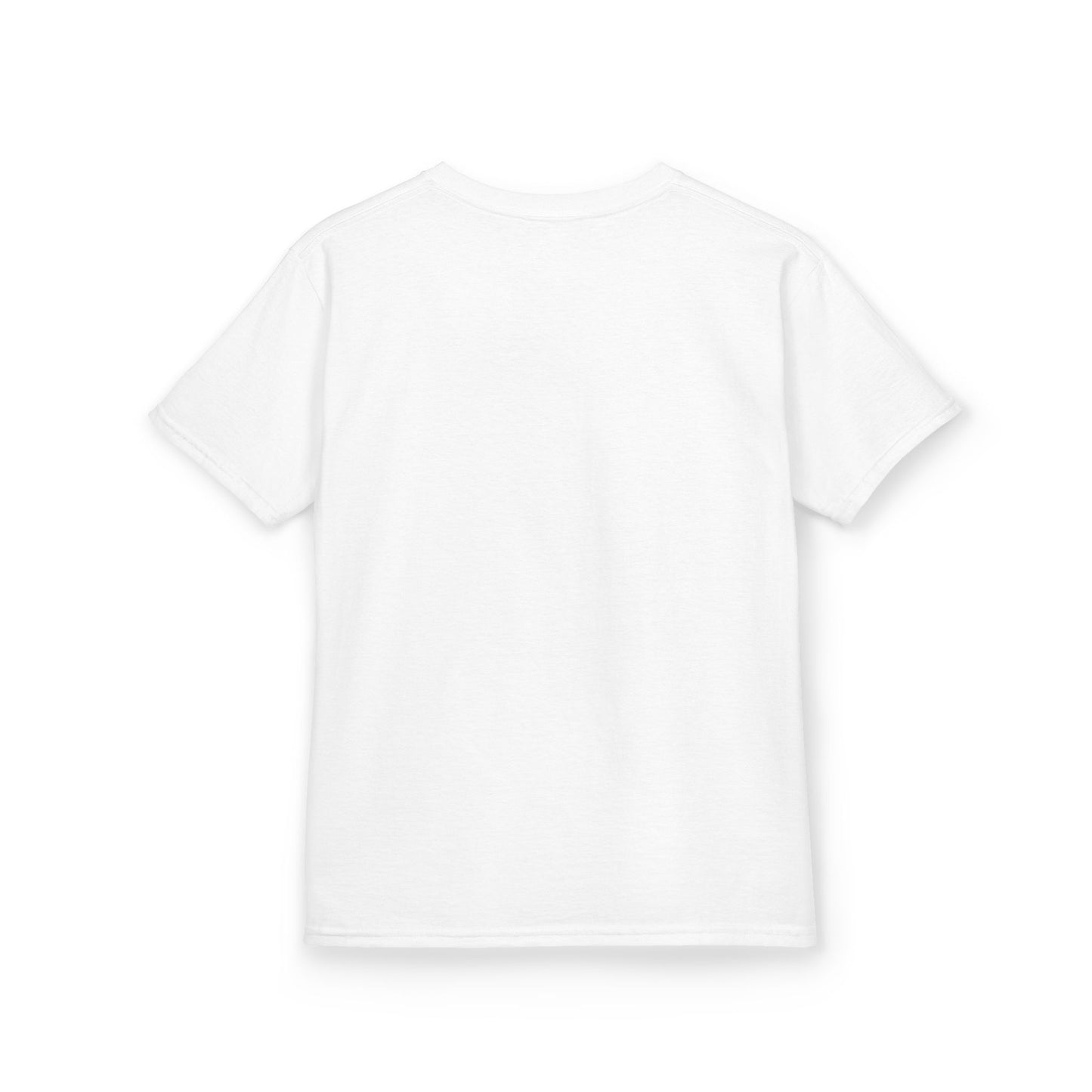 Kids T-Shirt — Red Fist Emblem Front & Heart 'Mom  Daddy  Me' Back