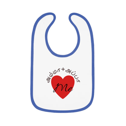 AMMA + APPA Love Me Baby Bib - Design with Bilingual Love Accent