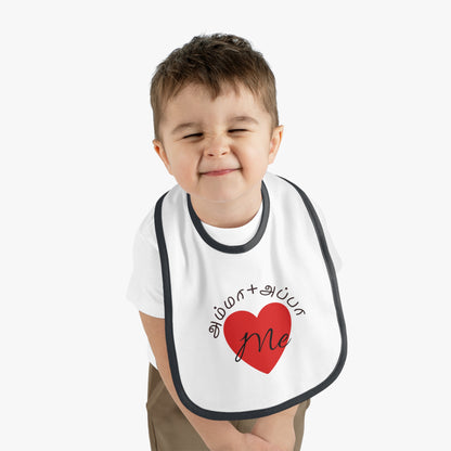 AMMA + APPA Love Me Baby Bib - Design with Bilingual Love Accent