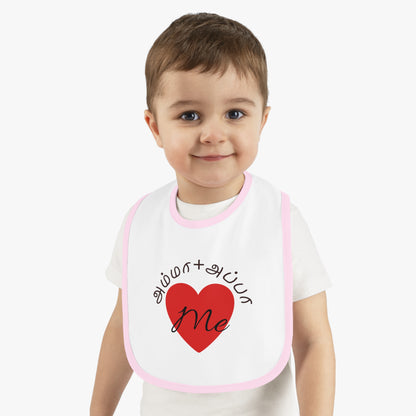 AMMA + APPA Love Me Baby Bib - Design with Bilingual Love Accent